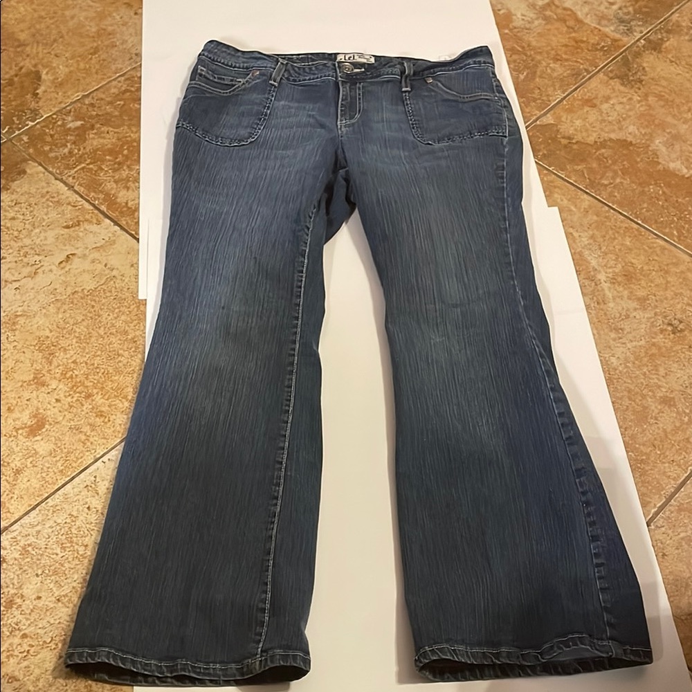 L.E.I Sophia, hip hugger blue Jeans size 15